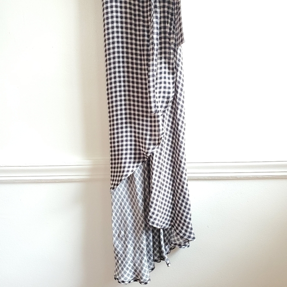 New Ganni Printed Crepe Wrap Midi Dress NWT Size 0 US - Picture 10 of 15